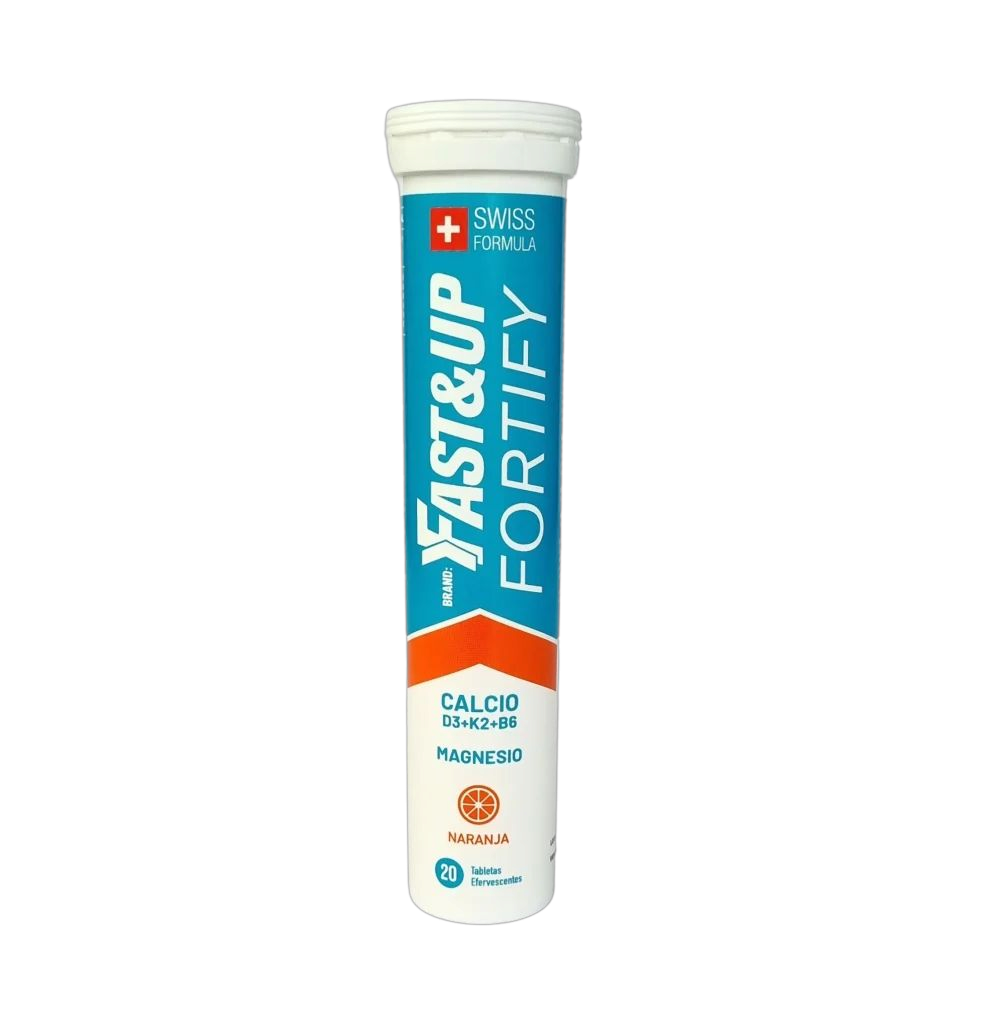 Fast&Up Fortify Calcio + D3 + K2 + Magnesio Naranja