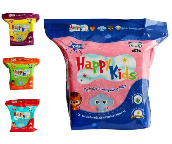 pañitos húmedos HAPPY KIDS 240 TOALLITAS HUMEDAS