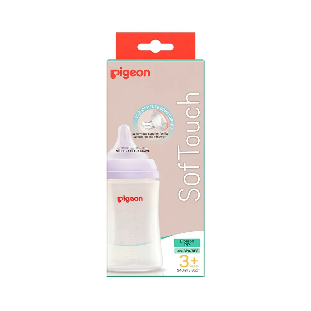 Biberón Anti cólico Softouch Pigeon Polipropileno