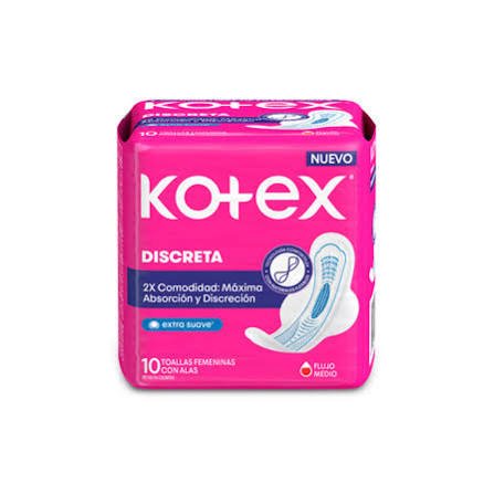 KOTEX DISCRETA EXTRA SUAVE
