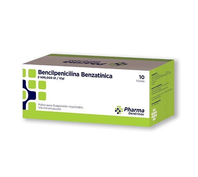 Benzilpenicilina Benzatínica  2'400,000 UI