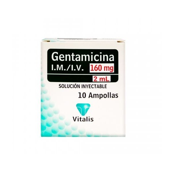 Gentamicina 160 mg / 2 ml