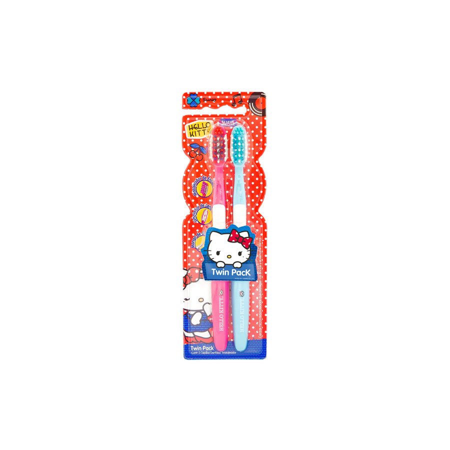Cepillo Suave Tuinies Hello Kitty Twin Pack