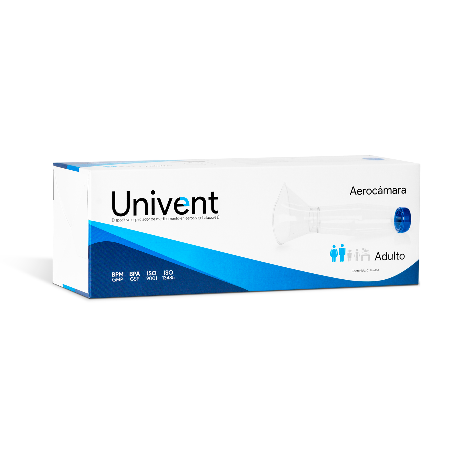 UNIVENT Espaciador para Inhalador (Adulto)