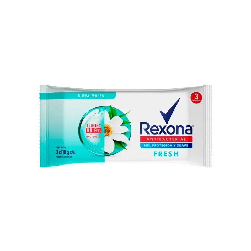 JABÓN REXONA ANTIBACTERIAL FRESH