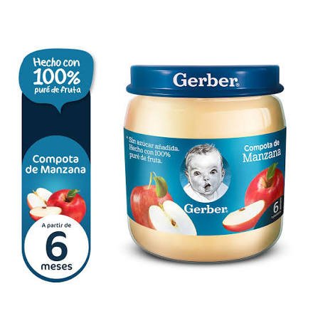 COMPOTA GERBER MANZANA