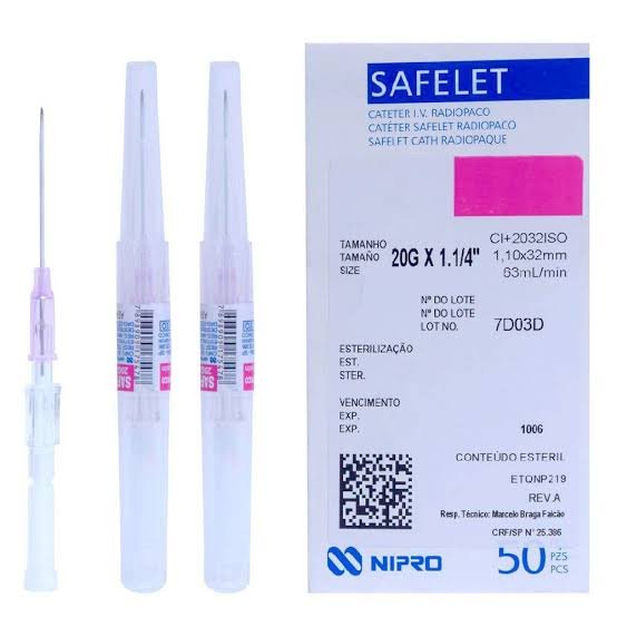CATETER ENDOVENOSO SAFELET 20G x 1. 1/4