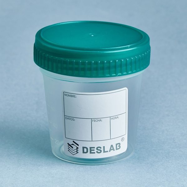 frasco colector descartable esteril para muestras biologicas