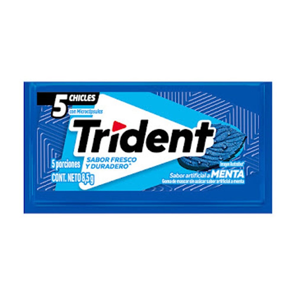 CHICLE TRIDENT MENTA