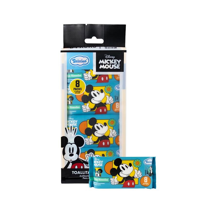 Toallitas Húmedas Tuinies Mickey Mouse Pack 8 x 8 Unidades