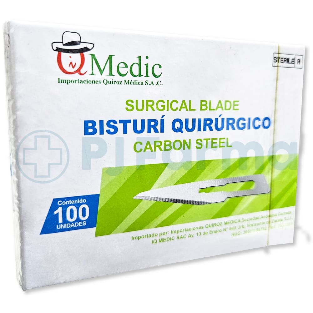 hoja de bisturi  esteril