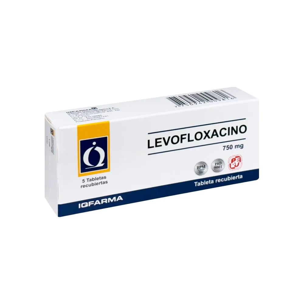 LEVOFLOXACINO 750 mg