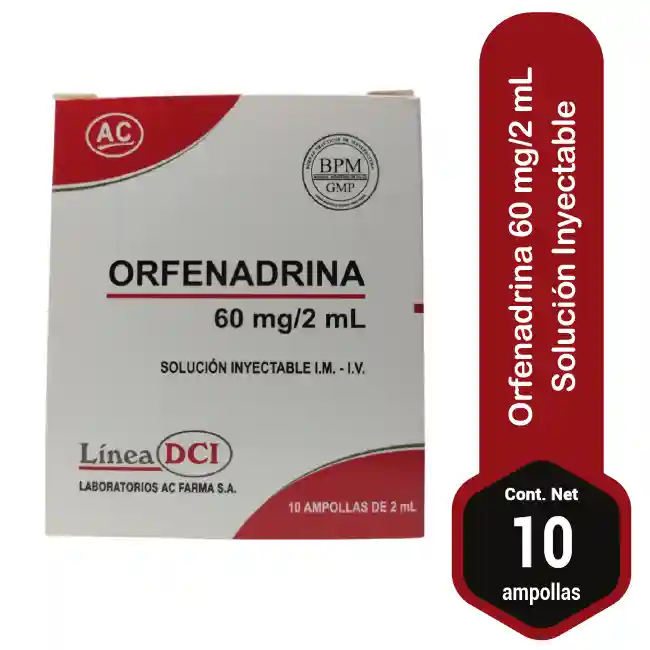 ORFENADRINA AMPOLLA