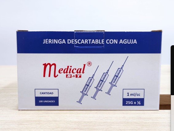 JERINGAS DESCARTABLE CON AGUJA 1 ML - MEDICAL B&T