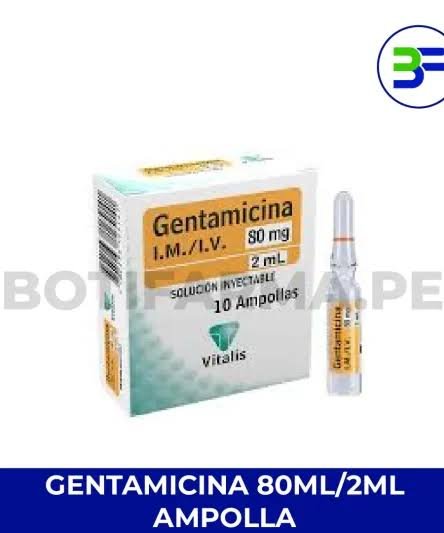 GENTAMICINA 80 MG / 2 ML