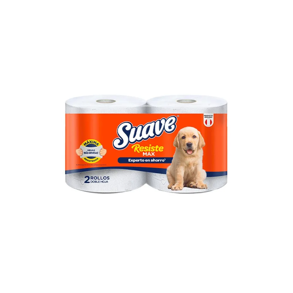 PAPEL HIGIENICO SUAVE RESISTE MAX